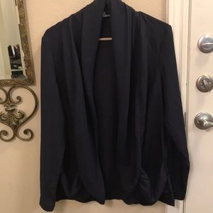 Charlotte Russe Blue Chiffon Blazer Jacket XL